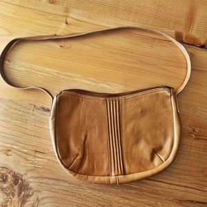 Cognac Leather Mini Purse